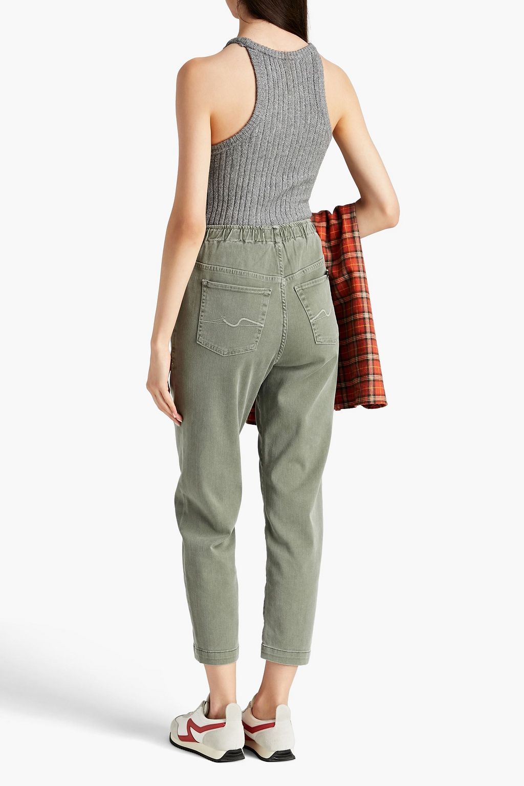 7 FOR ALL MANKIND Alexis gabardine tapered pants