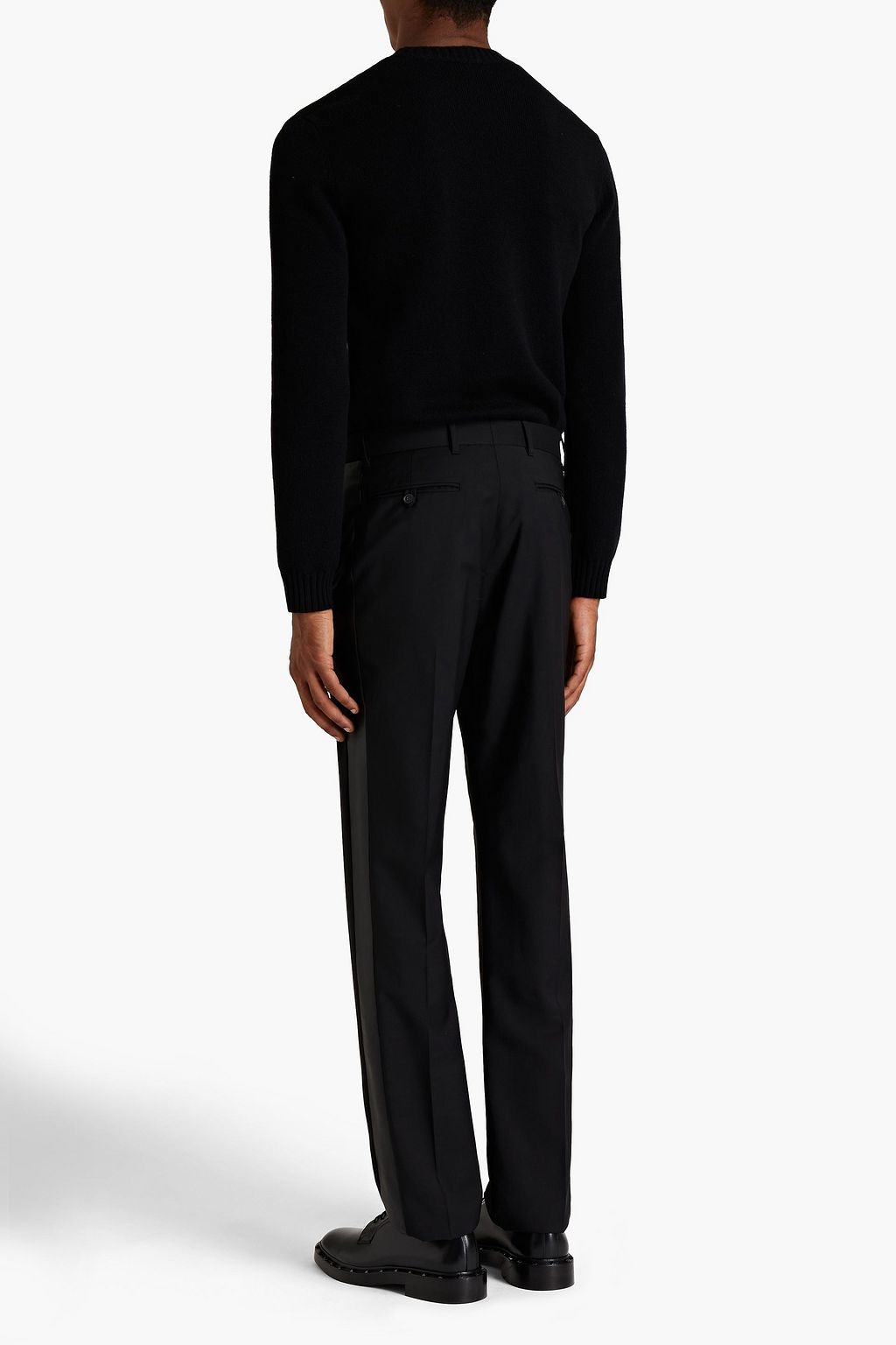 VALENTINO GARAVANI Spiked mélange cashmere sweater