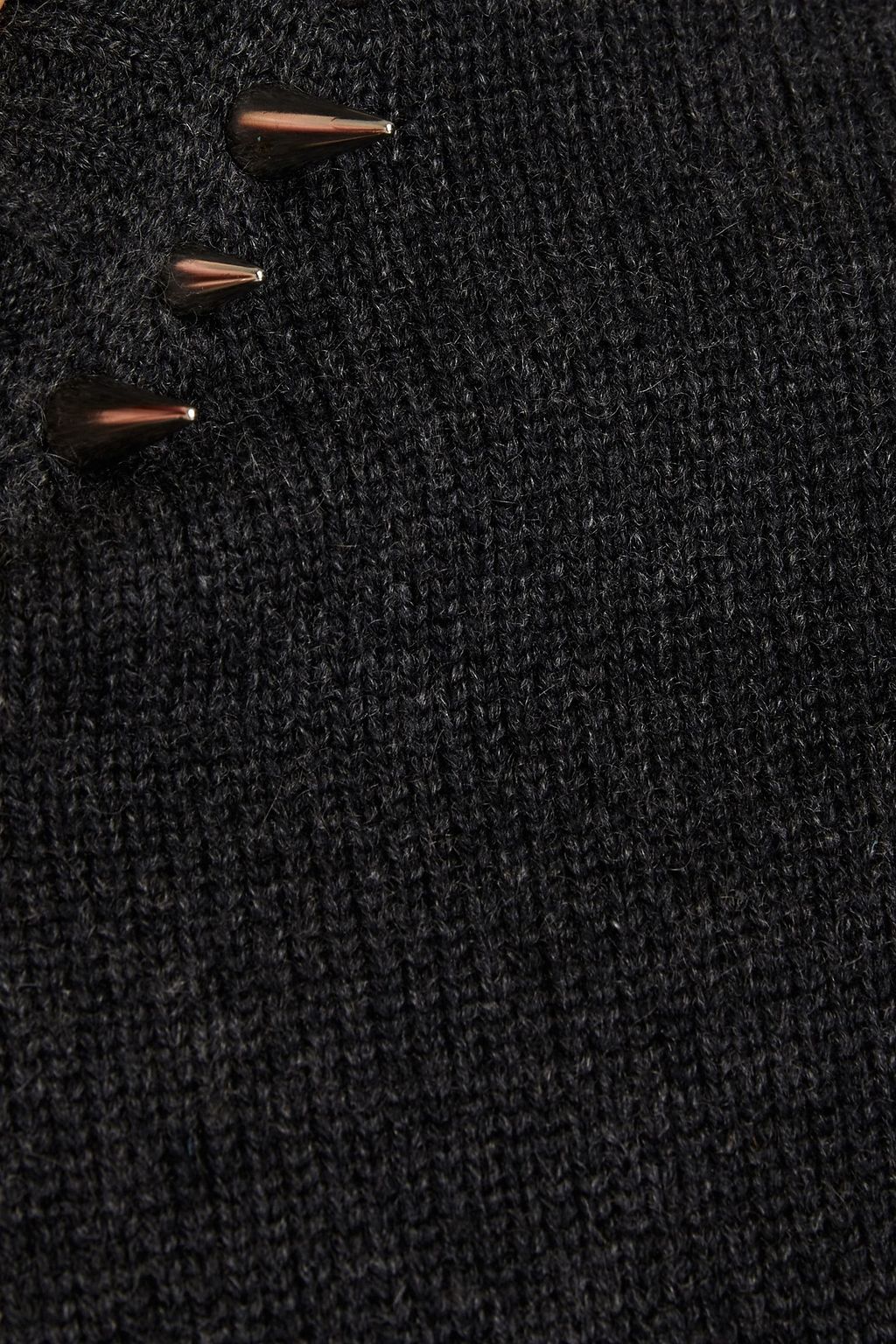 VALENTINO GARAVANI Spiked mélange cashmere sweater