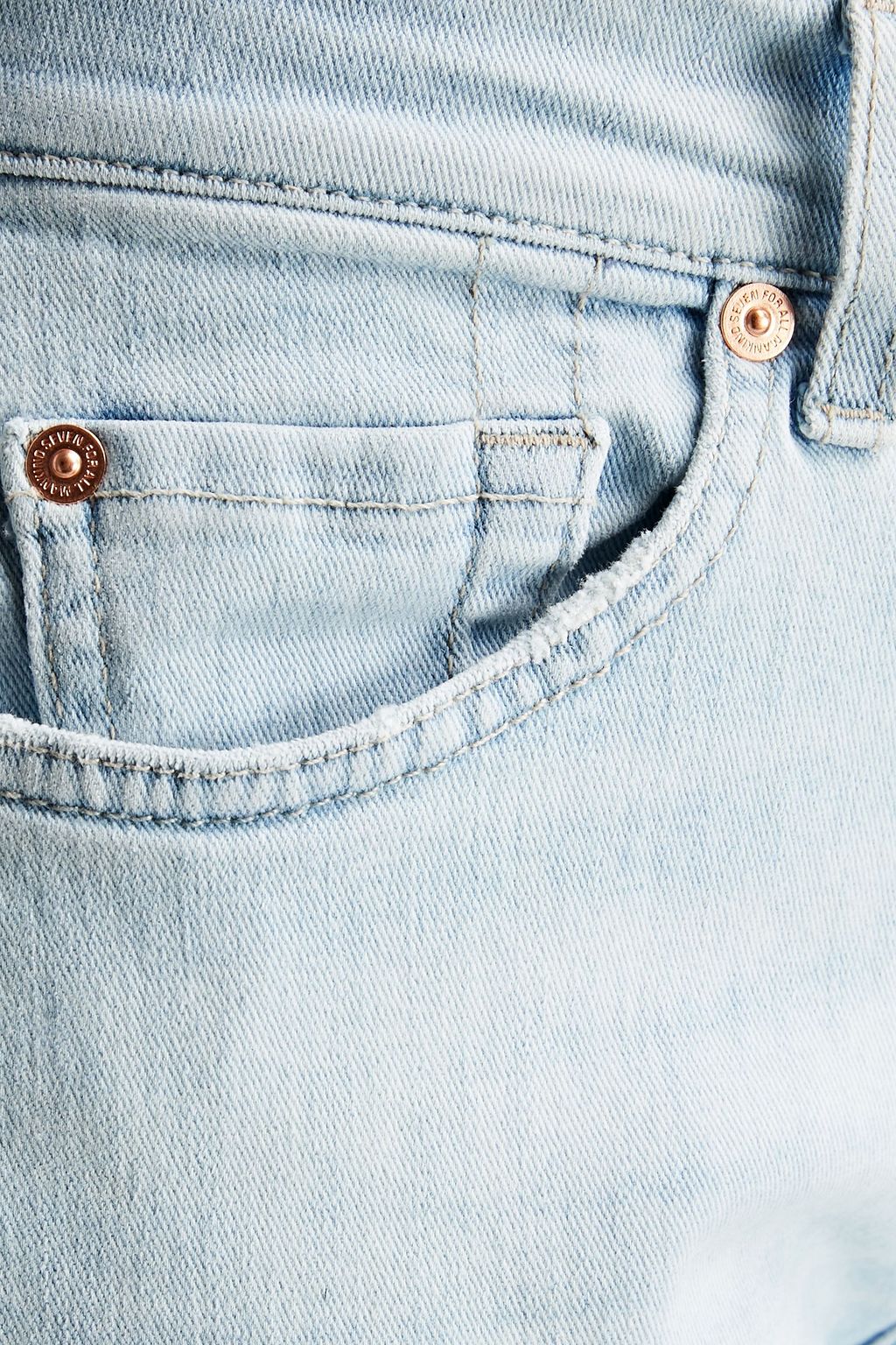 7 FOR ALL MANKIND Asher cropped high-rise slim-leg jeans