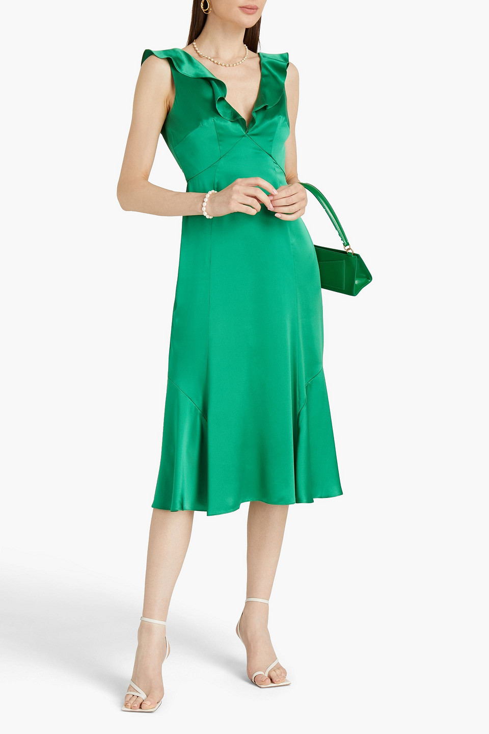 Saloni holly cheap midi dress