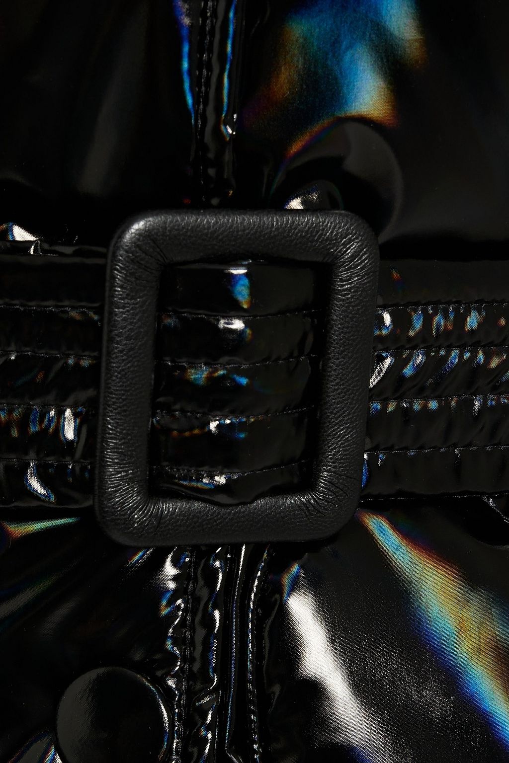 IENKI IENKI Michlin holographic quilted shell hooded down vest