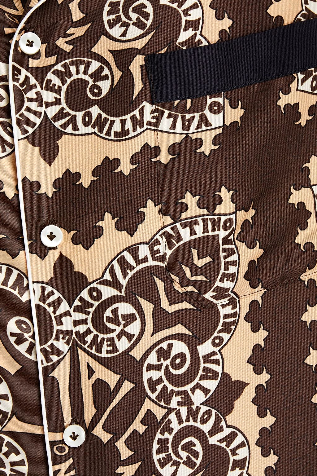 VALENTINO GARAVANI Printed silk-faille shirt