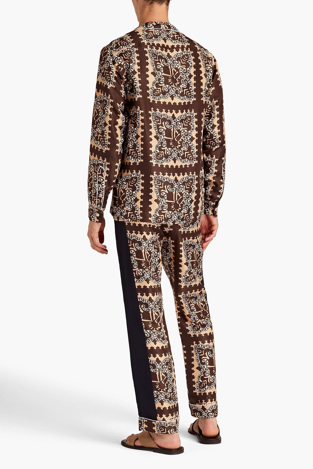 VALENTINO GARAVANI Printed silk-faille shirt
