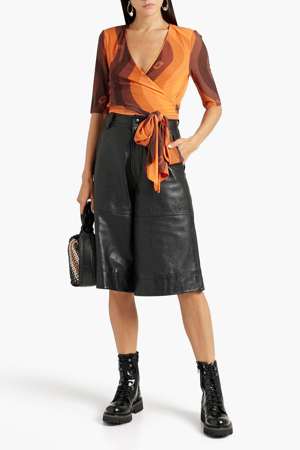 GANNI ストレッチメッシュ トップス プリント