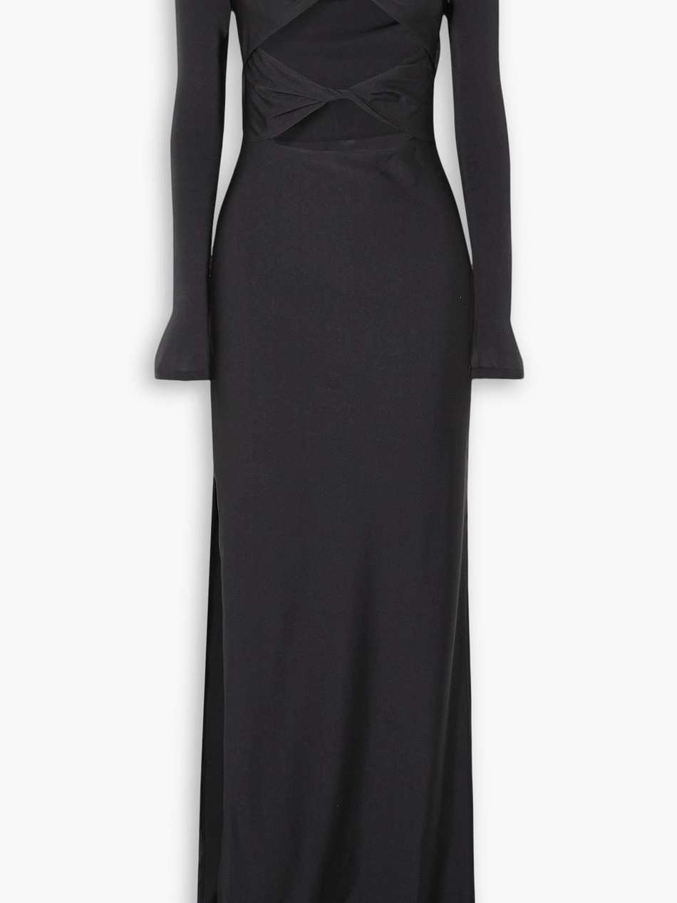 embellished cutout stretch-jersey maxi dress