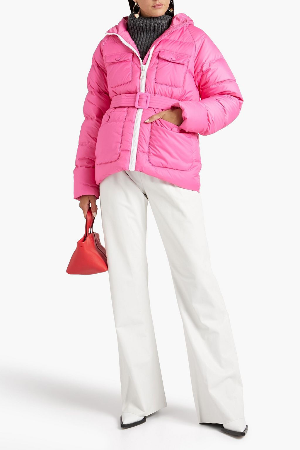 IENKI IENKI Berlin quilted shell hooded down jacket
