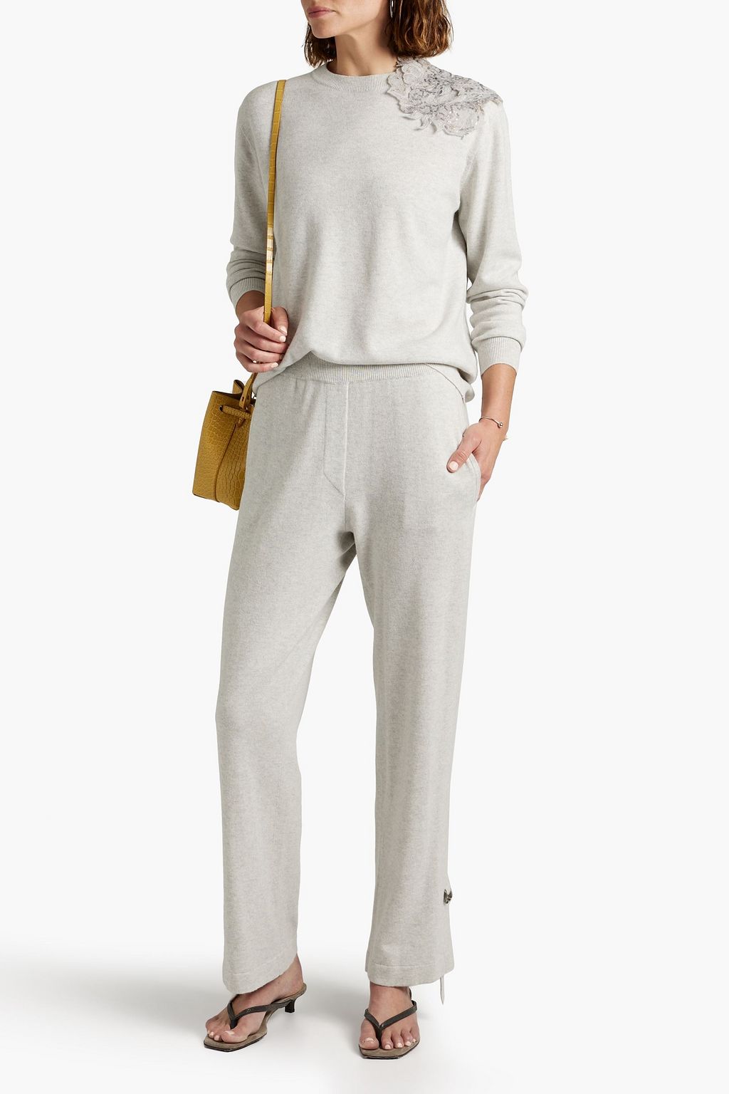 BRUNELLO CUCINELLI Embellished cashmere sweater