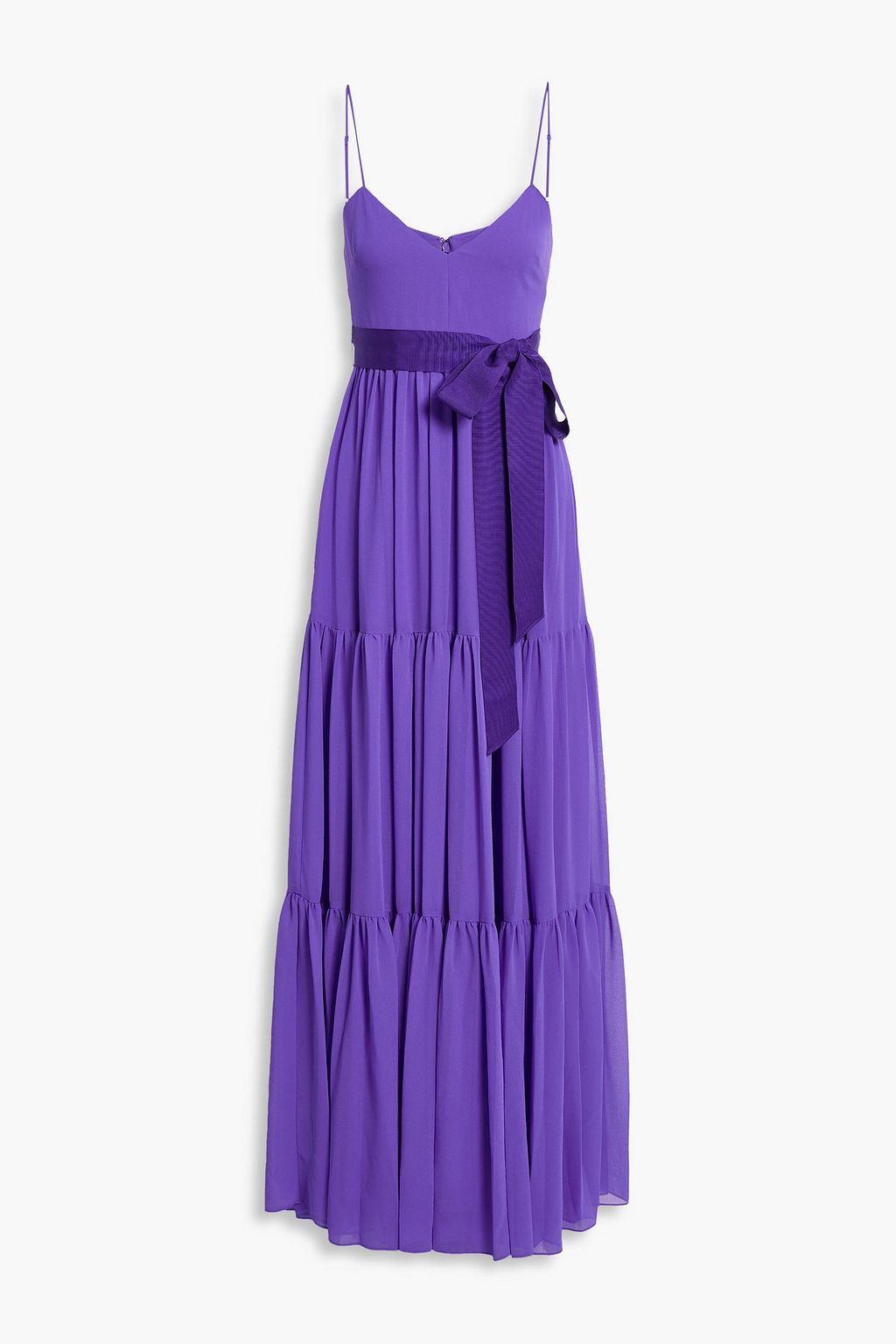 BADGLEY MISCHKA Tiered chiffon maxi dress | THE OUTNET