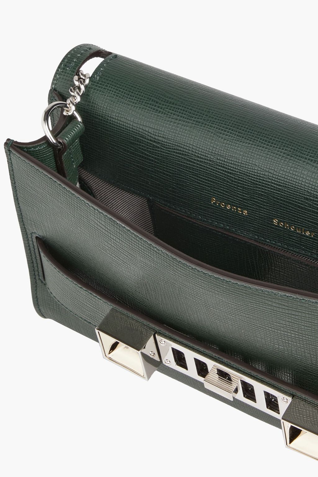 PROENZA SCHOULER Chain PS11 textured-leather clutch