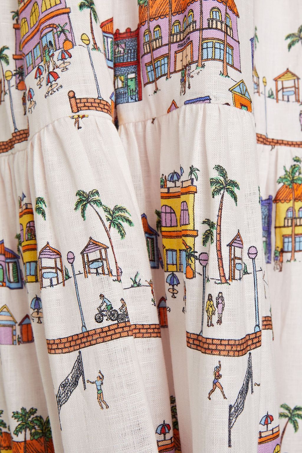 ZIMMERMANN Mae strapless linen maxi dress