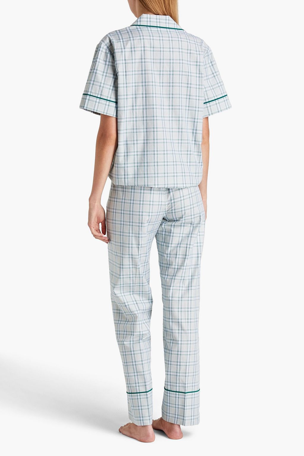 VICTORIA, VICTORIA BECKHAM Checked cotton pajama set