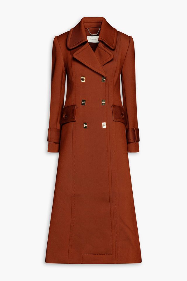 Twill trench coat