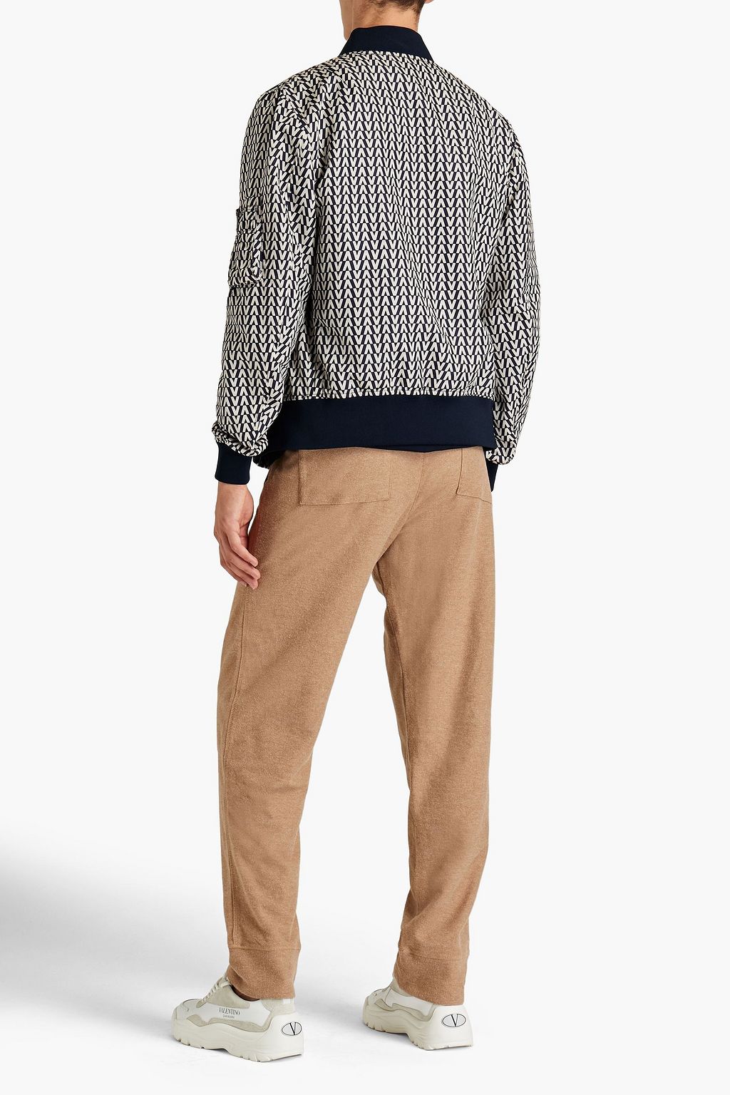 VALENTINO Printed twill bomber jacket