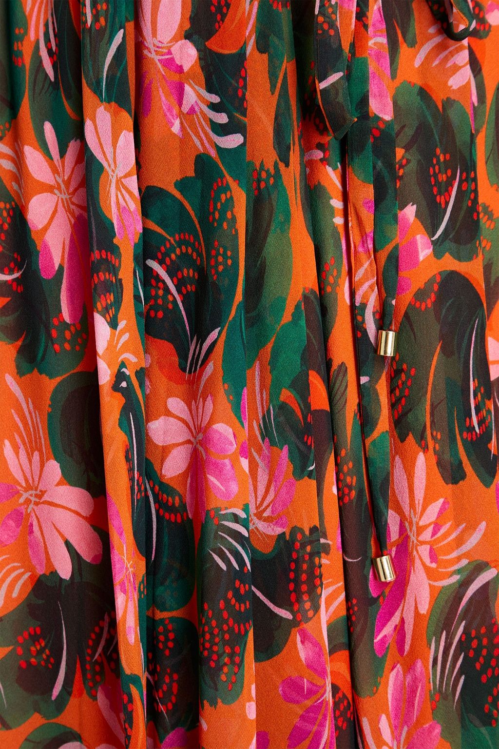 SALONI Tamara-B floral-print silk-crepe midi dress