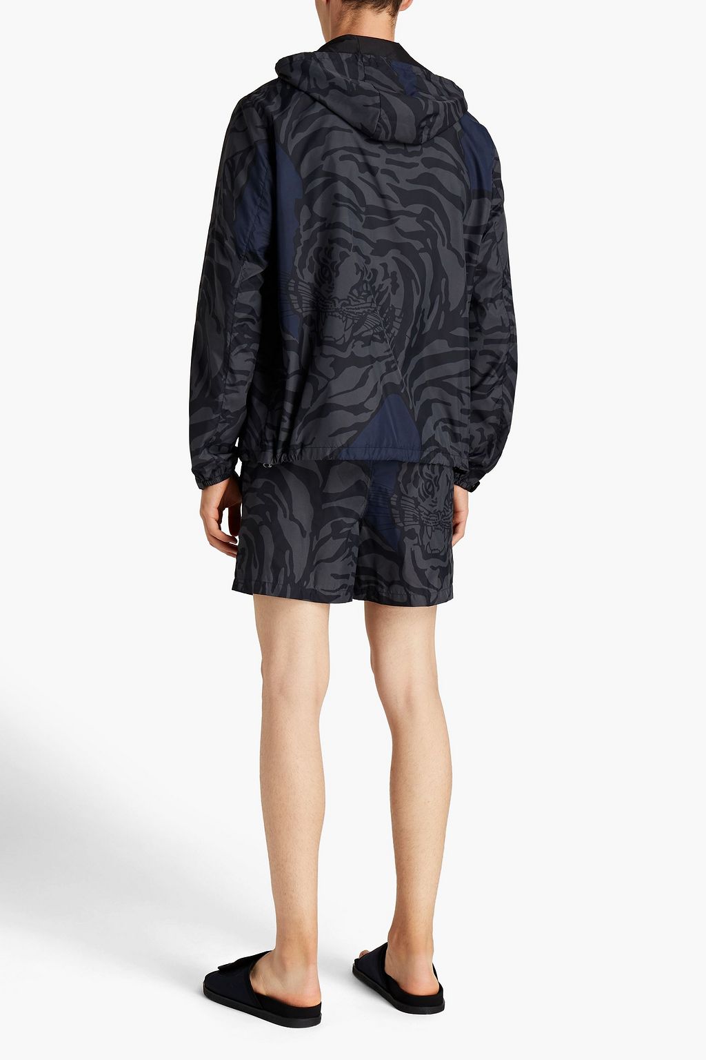 VALENTINO GARAVANI Tiger-print shell hooded jacket