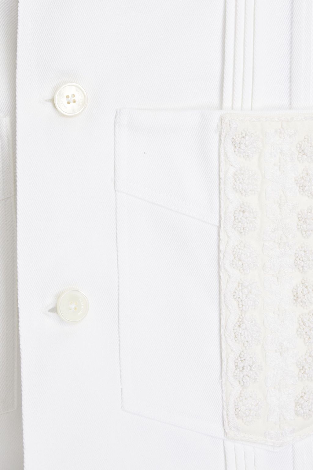 VALENTINO GARAVANI Embellished cotton-twill shirt