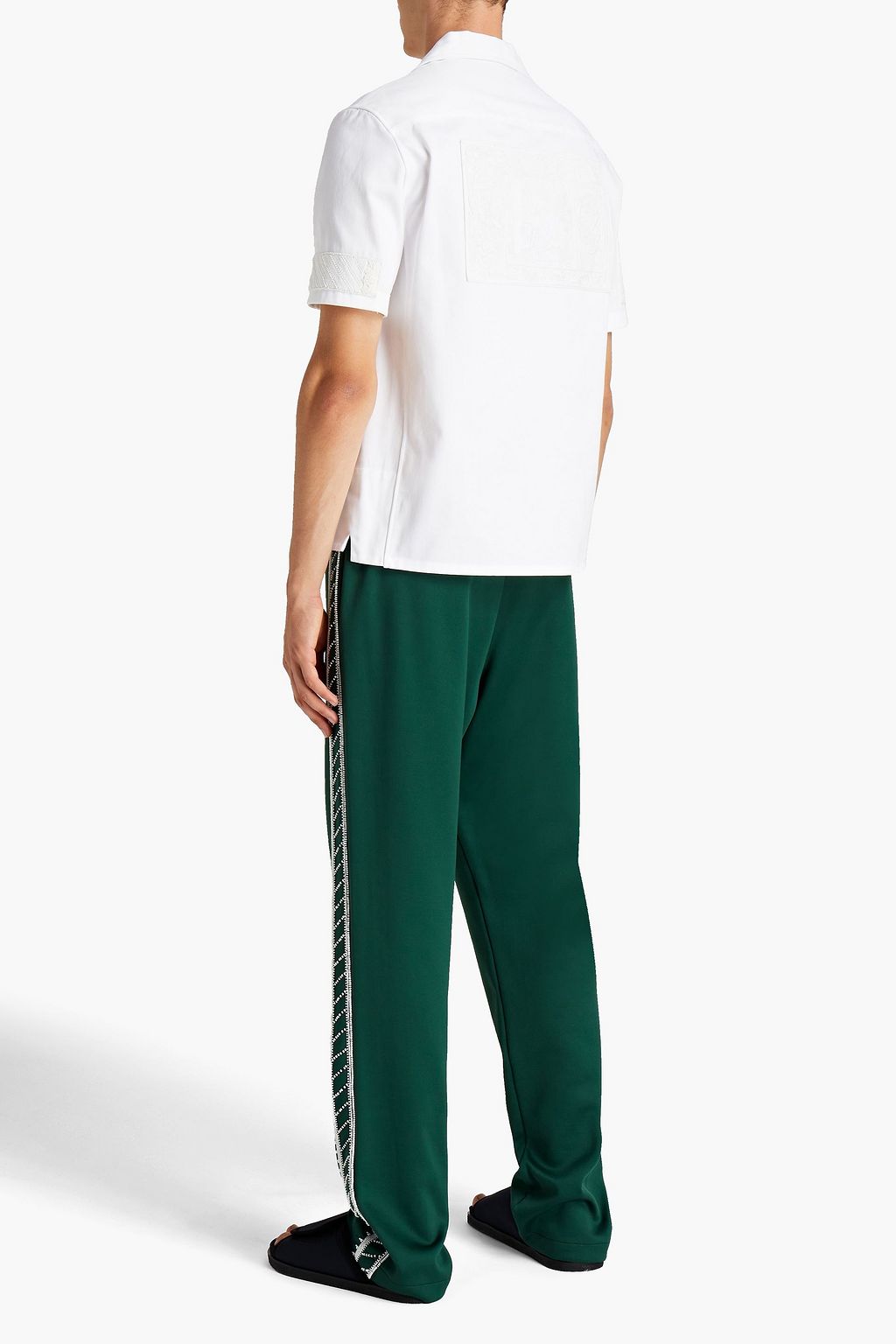 VALENTINO GARAVANI Embellished cotton-twill shirt
