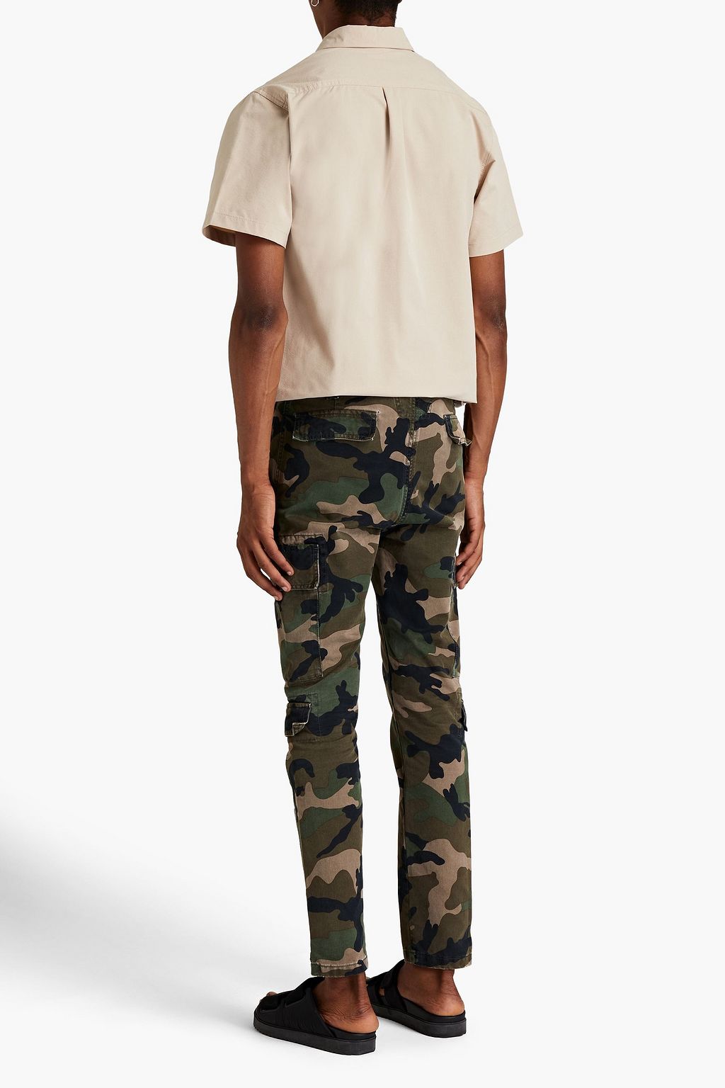 VALENTINO Camouflage-print cotton-twill cargo pants