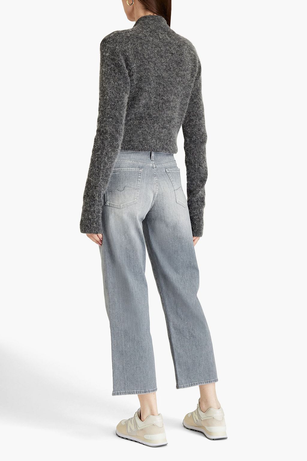7 FOR ALL MANKIND Alexa faded high-rise kick-flare jeans