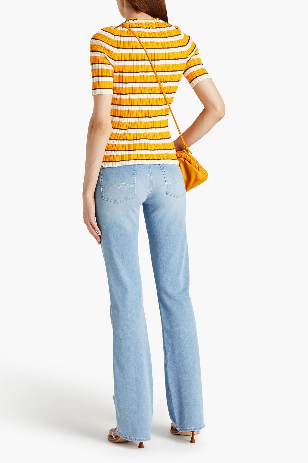 7 FOR ALL MANKIND Kimmie faded mid-rise flared jeans