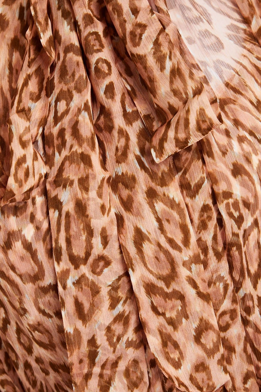 ZIMMERMANN Gathered leopardprint midi dress THE