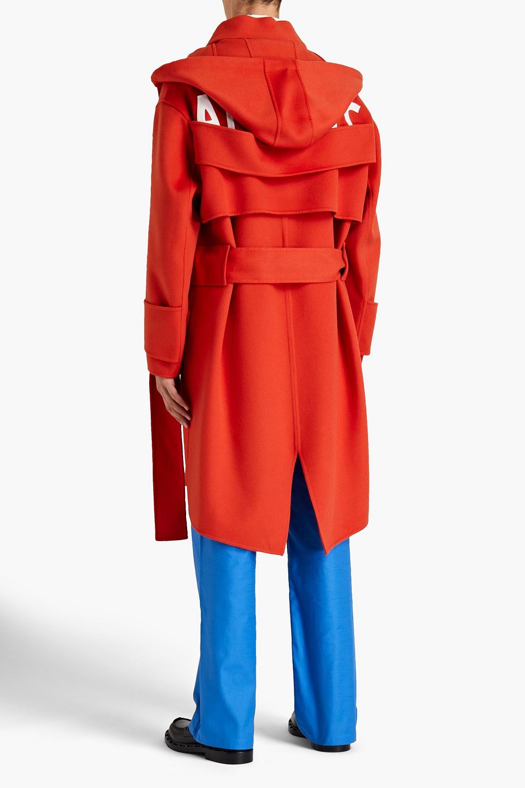 VALENTINO GARAVANI Oversized-Mantel aus Filz aus einer Woll-Kaschmirmischung mit Kapuze