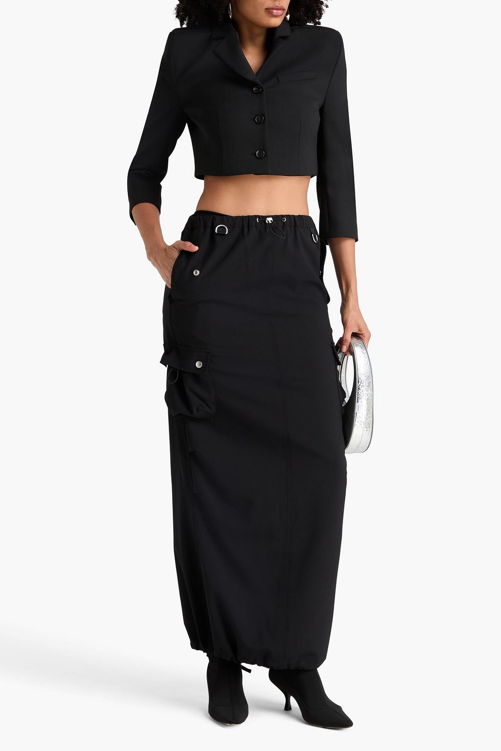 COPERNI Embellished crepe maxi skirt
