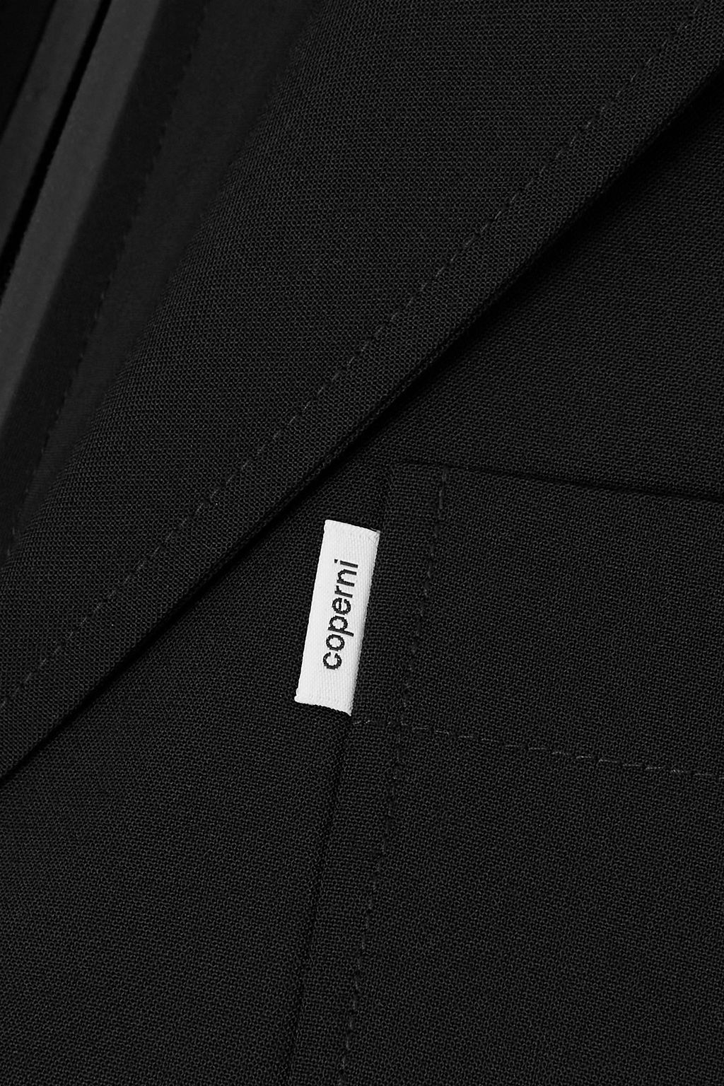 COPERNI Cropped layered tech-jersey and crepe jacket