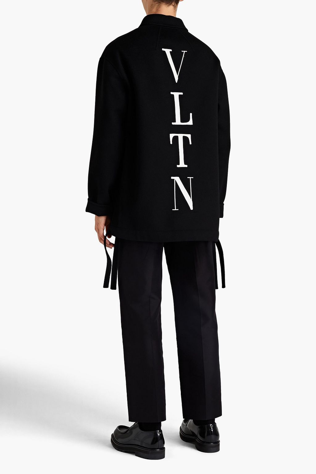 VALENTINO GARAVANI Embroidered wool and cashmere-blend felt jacket