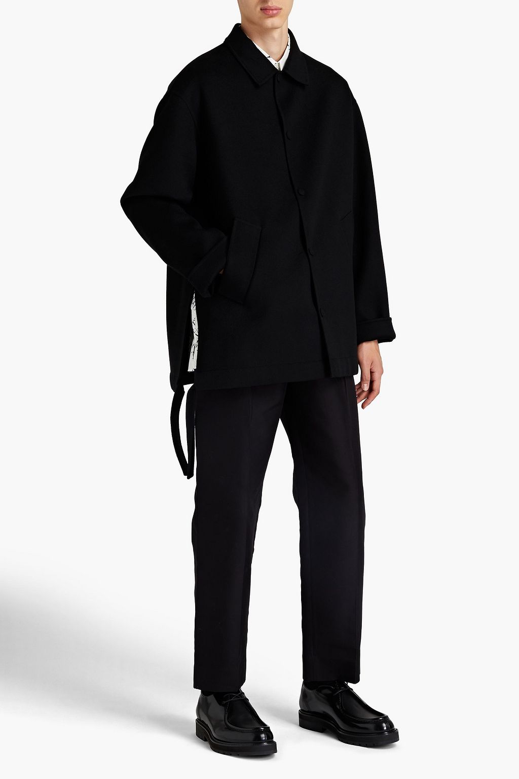 VALENTINO GARAVANI Embroidered wool and cashmere-blend felt jacket