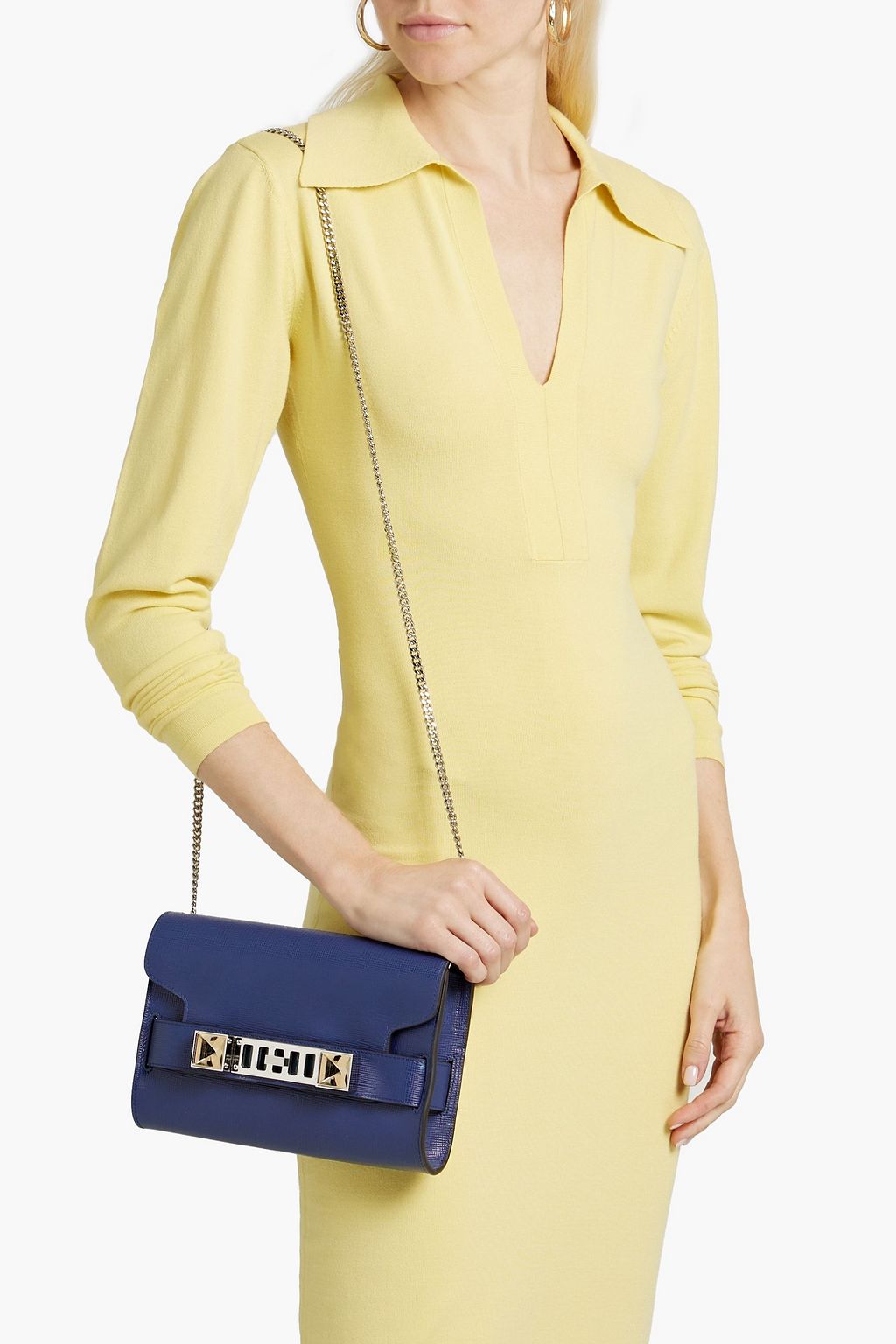 PROENZA SCHOULER Chain PS11 textured-leather clutch