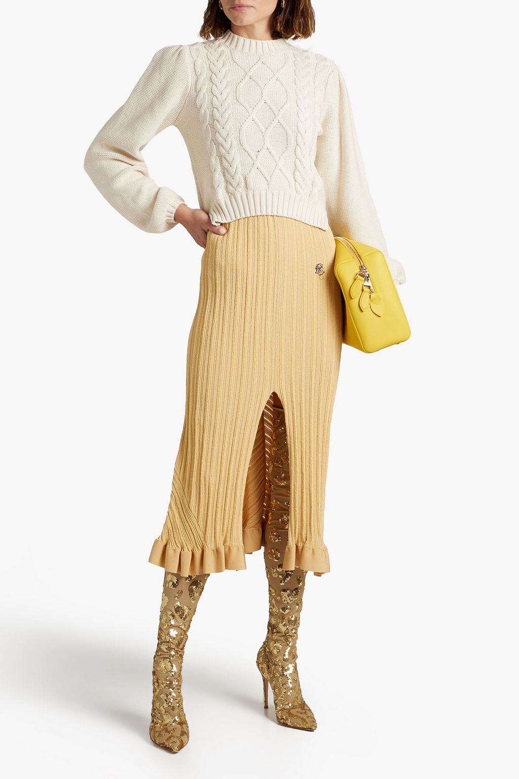 ROSIE ASSOULIN Cable-knit cotton sweater