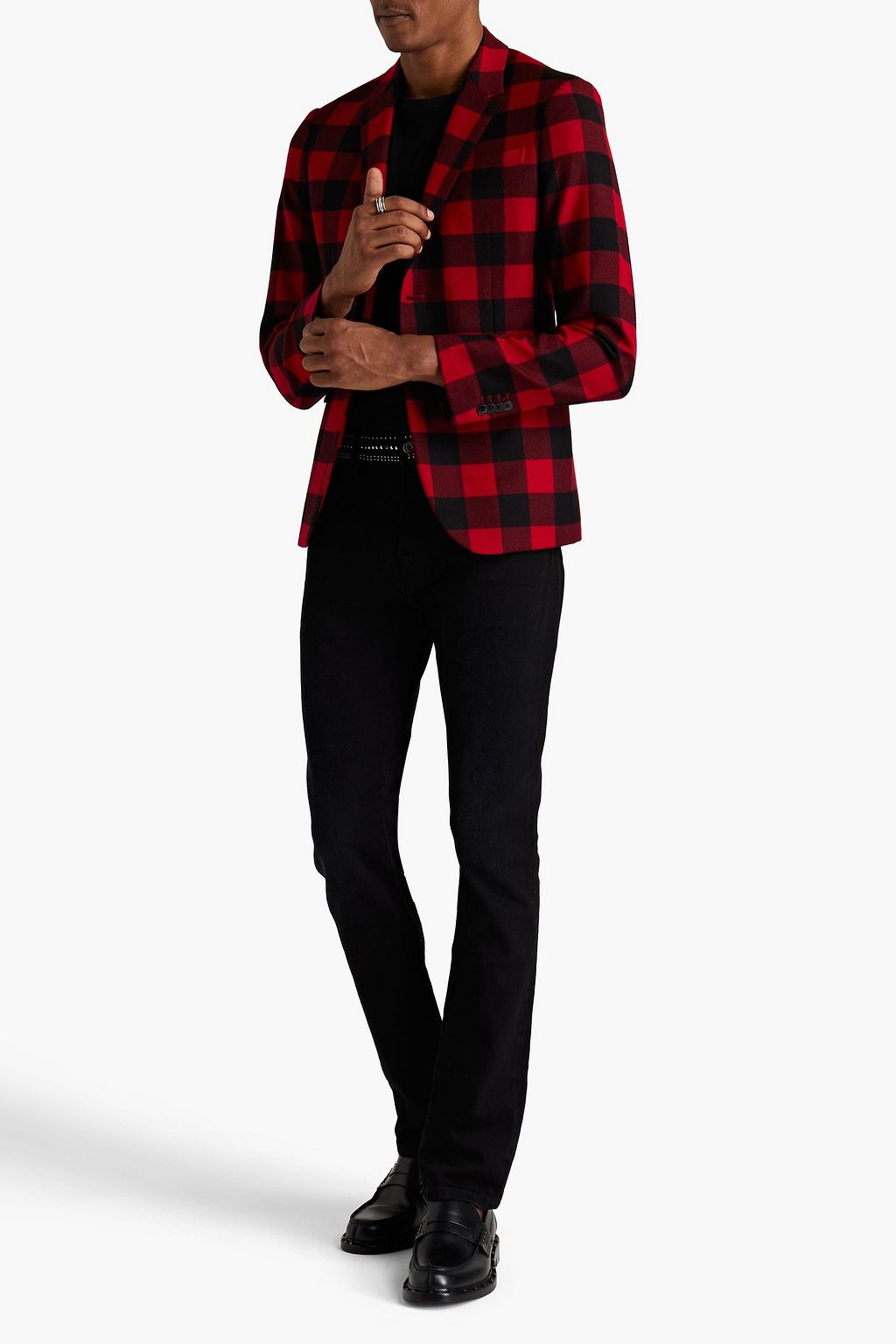 VALENTINO Checked wool blazer