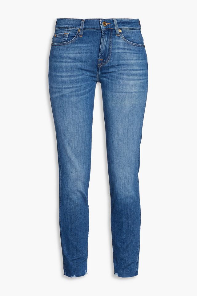 Roxanne cropped high-rise slim-leg jeans