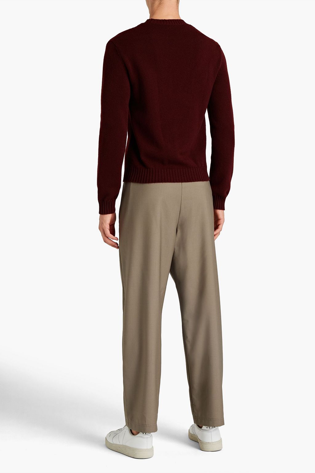 VALENTINO GARAVANI Spiked mélange cashmere sweater