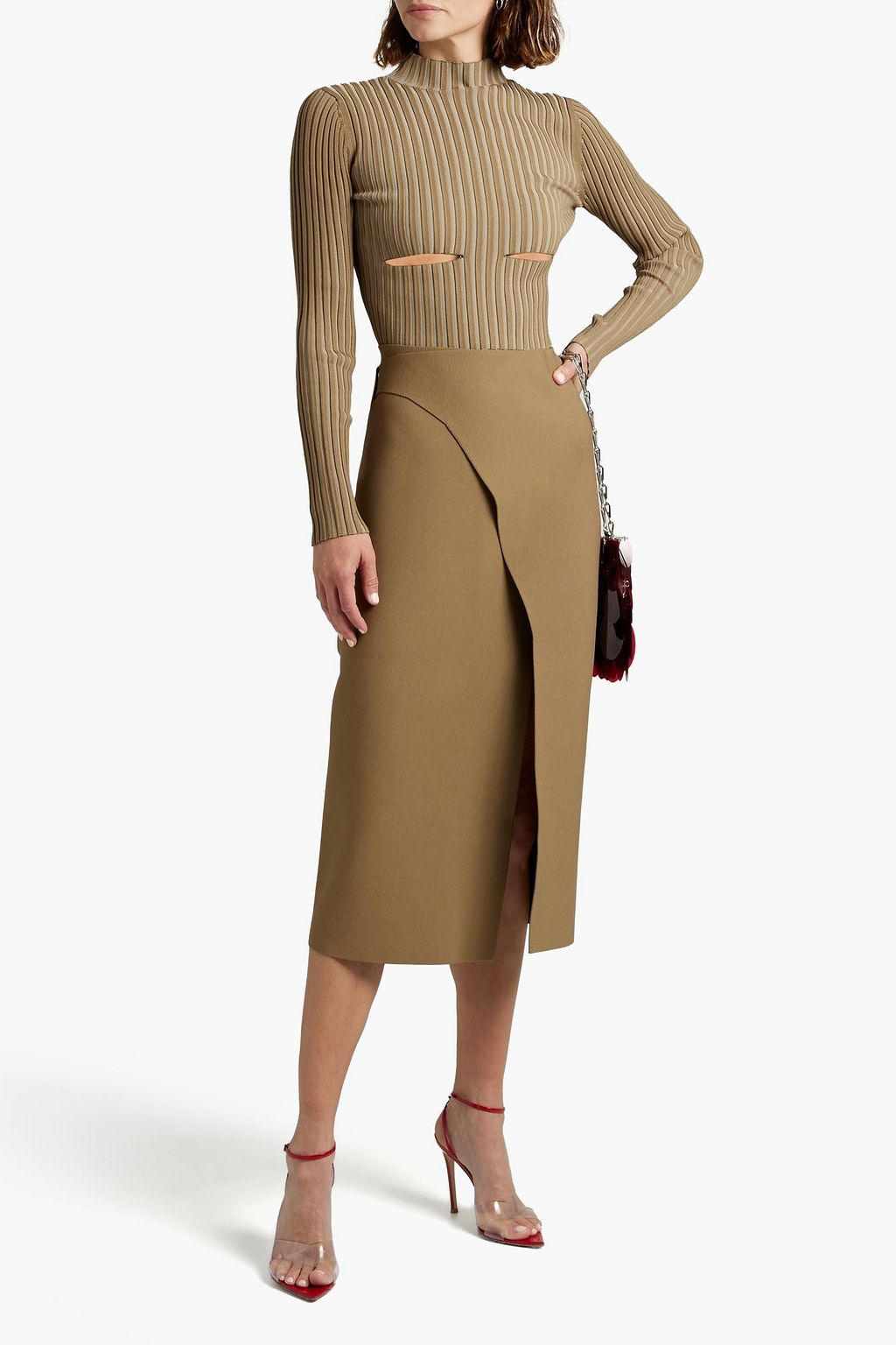 DION LEE Cady wrap-skirt
