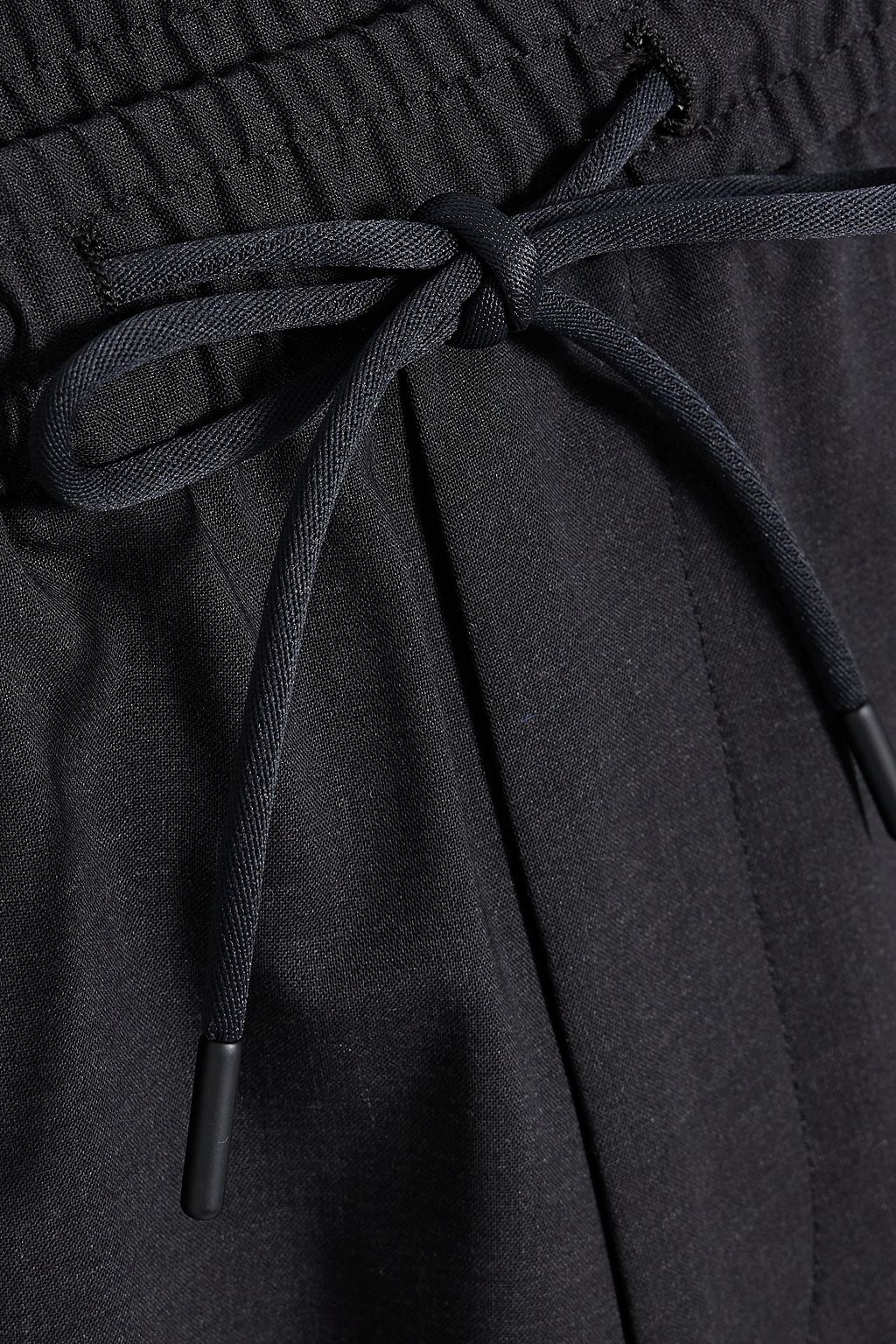 THEORY Tapered wool-blend drawstring pants