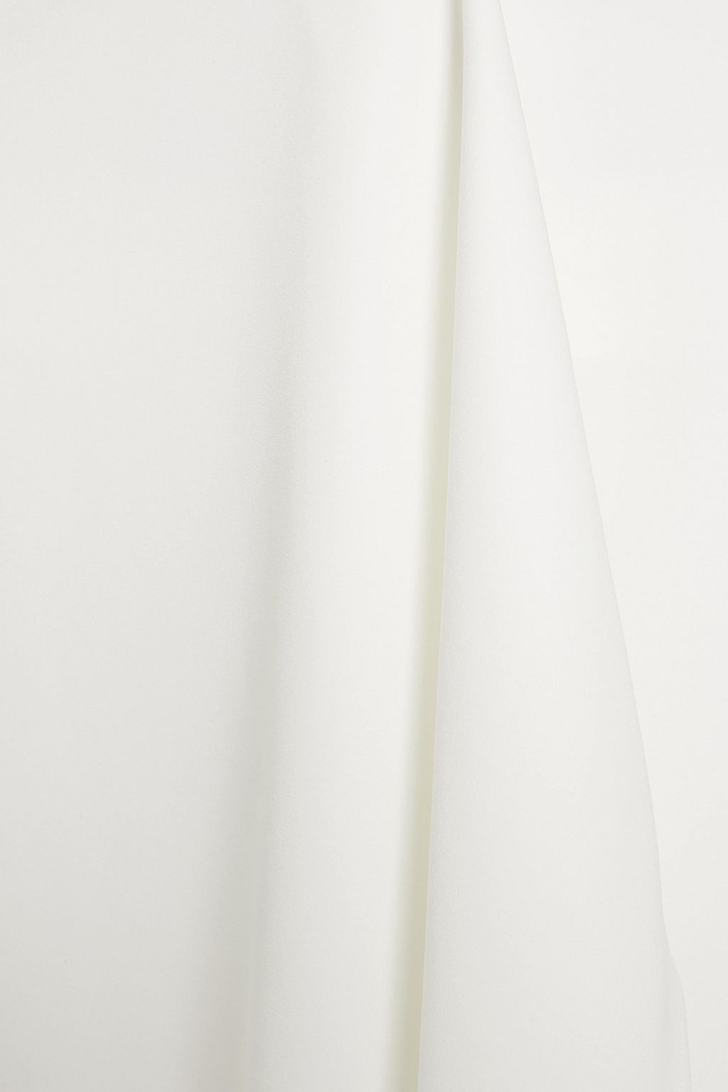 DION LEE Zip-detailed crepe midi wrap skirt