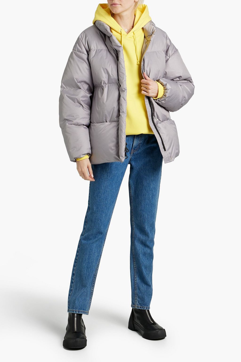 IENKI IENKI Vent quilted shell down jacket