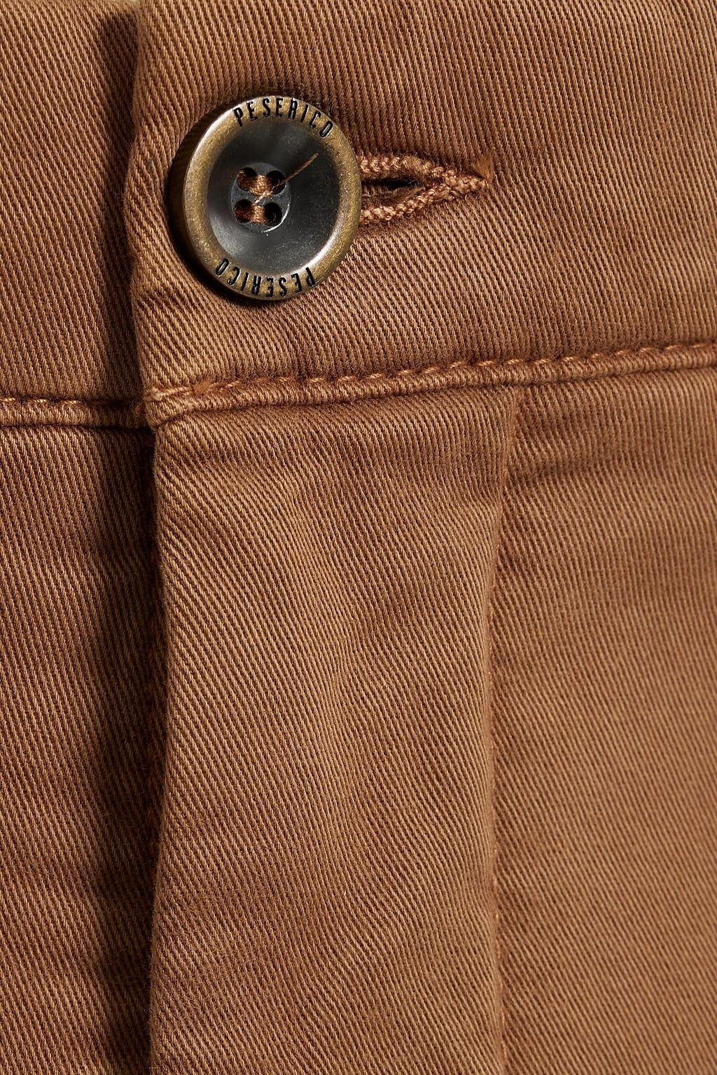 PESERICO Cotton-blend twill chinos