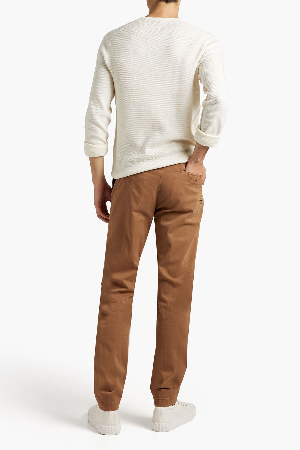PESERICO Cotton-blend twill chinos