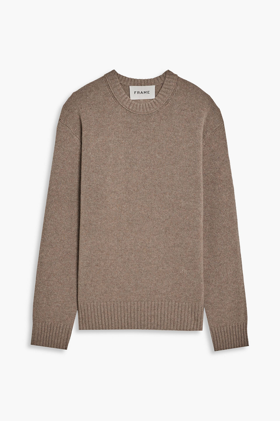 frame - mélange cashmere sweater - neutral - m