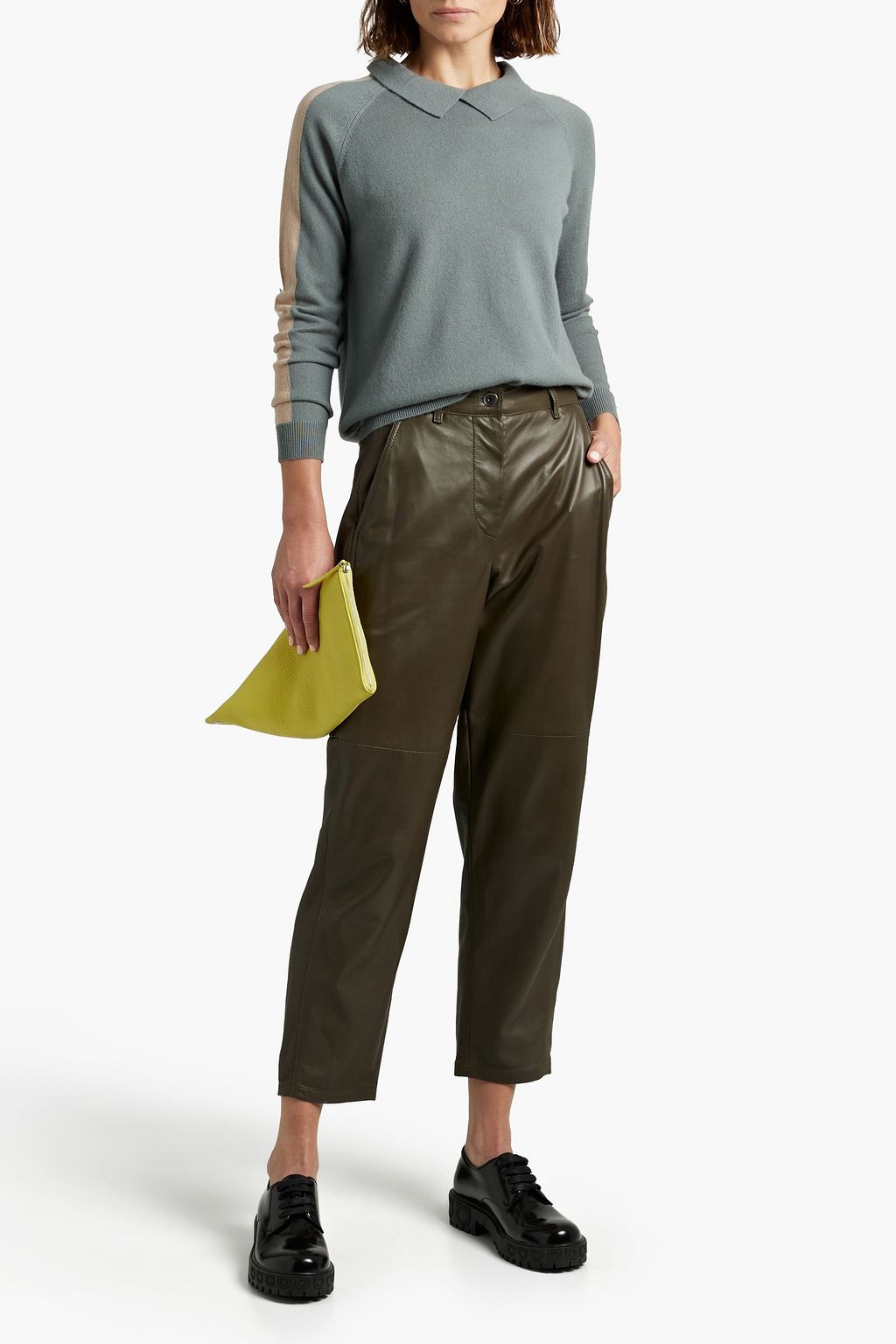 ARCH4 Kimberly two-tone cashmere sweater