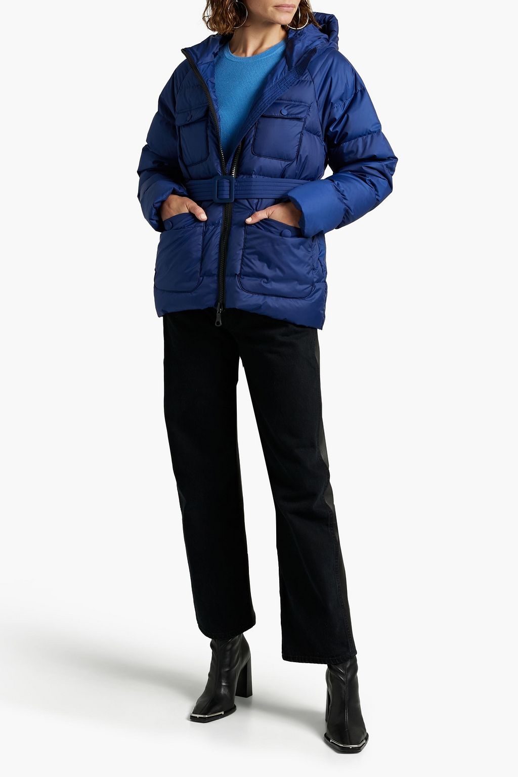 IENKI IENKI Berlin quilted shell hooded down jacket