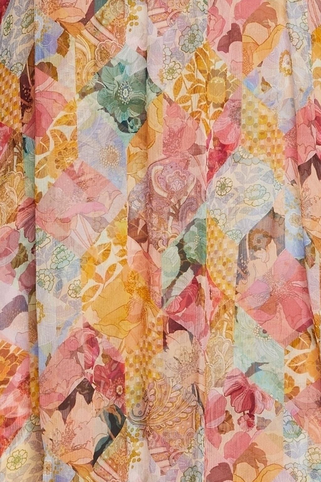 ZIMMERMANN Printed crepon midi dress