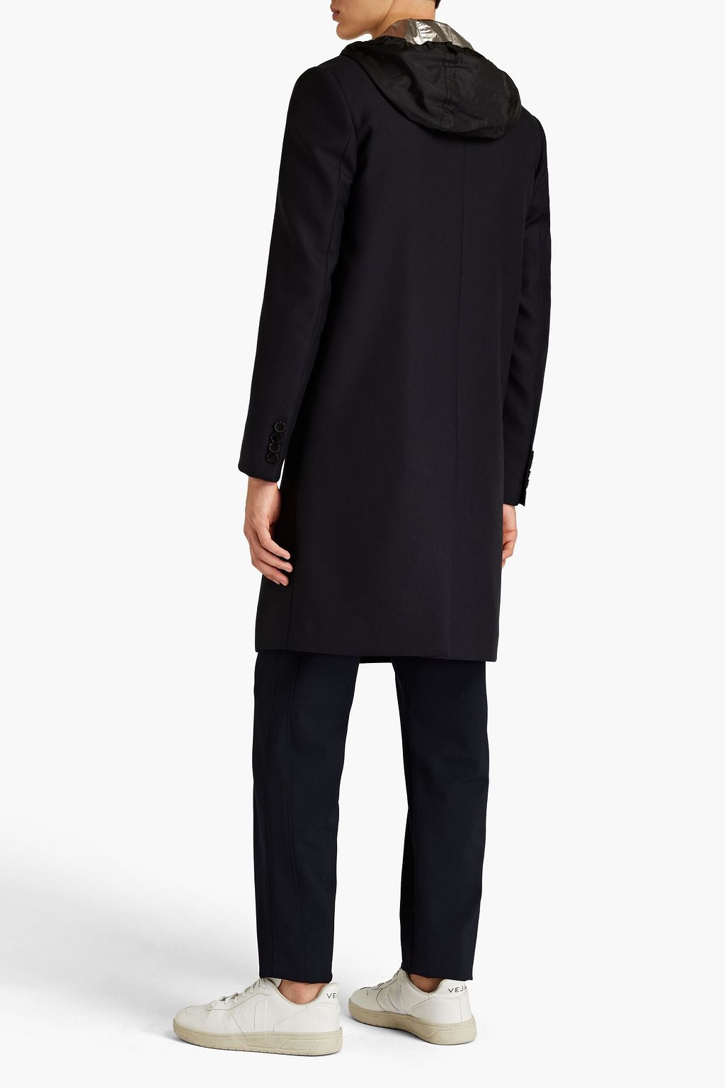 VALENTINO GARAVANI Kapuzenmantel aus Woll-Twill