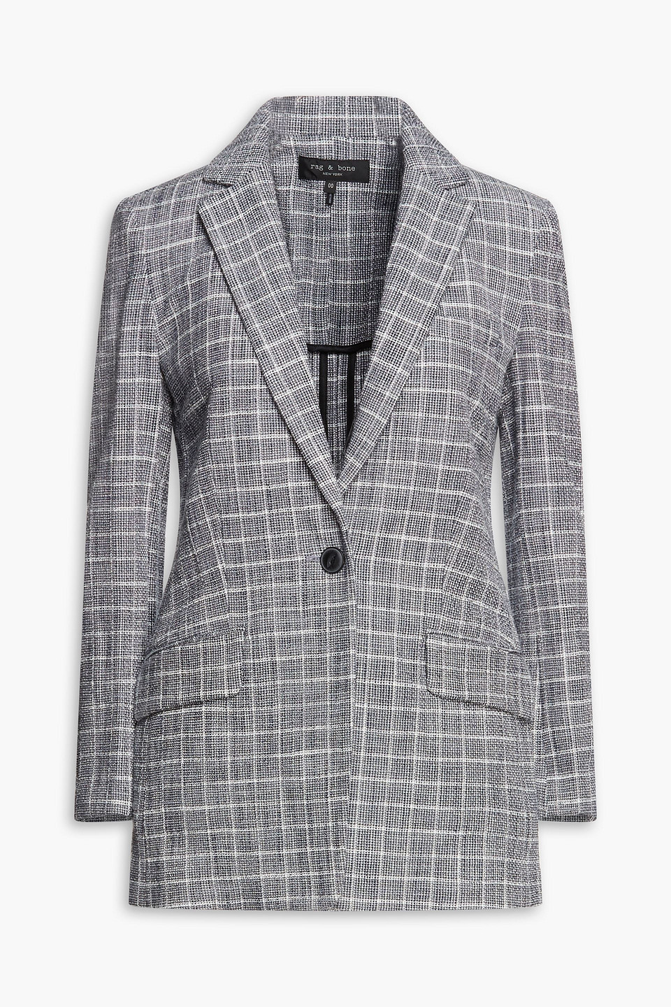 RAG & BONE AMES CHECKED COTTON-BLEND TWEED BLAZER 3074457345632260147