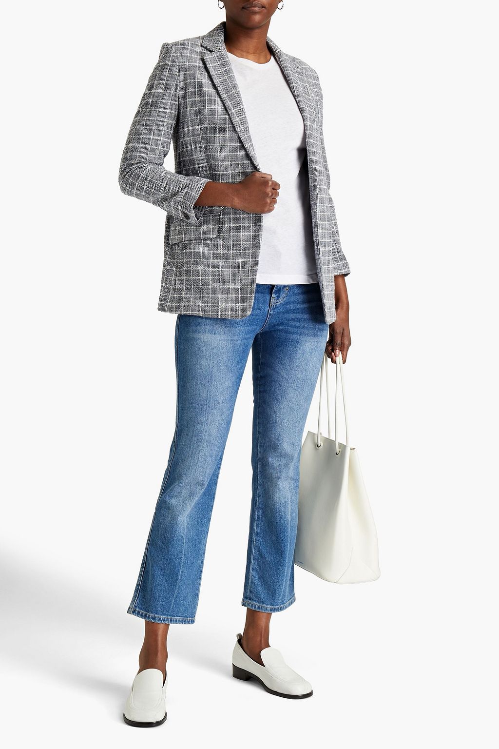 RAG & BONE Ames checked cotton-blend tweed blazer