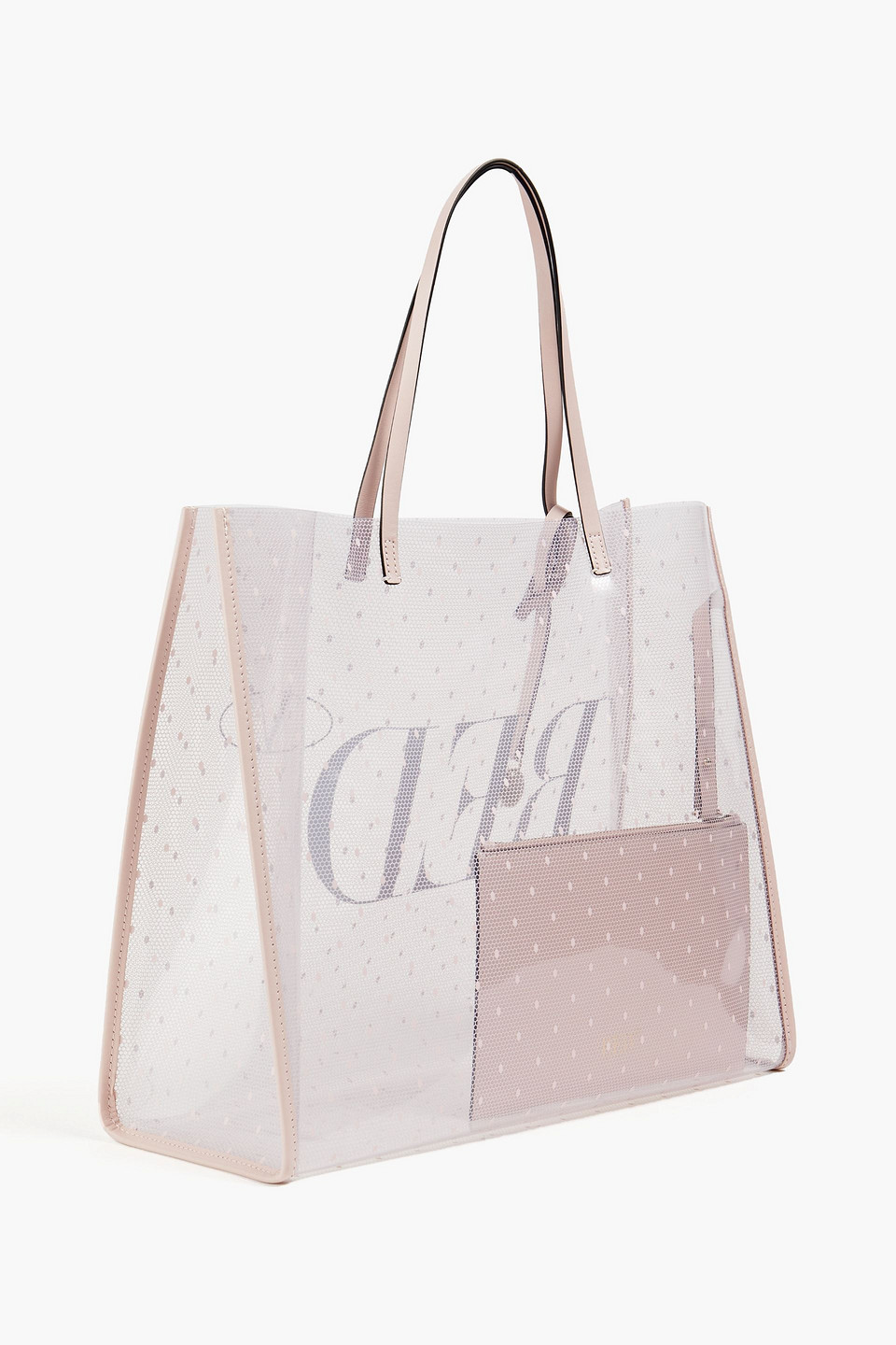 Redv Printed Pvc Tote In Pink